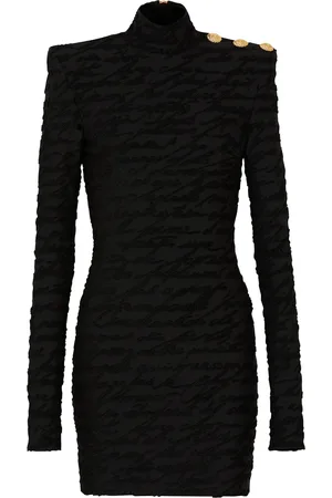 Balmain Jacquard Love Letter Mini Dress