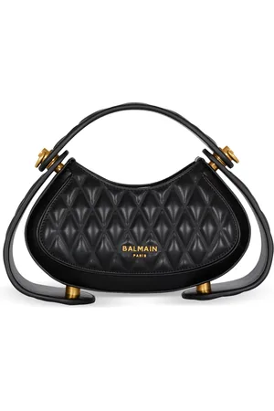 Balmain Small Leather Jolie Madame Top-Handle Bag
