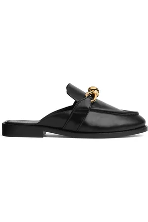 Bottega Veneta Leather Astaire Open-Back Loafers