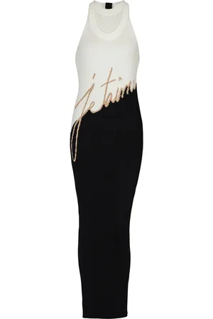 Balmain Jacquard Love Letter Maxi Dress