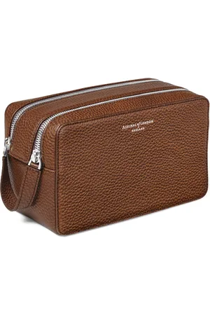 ASPINAL OF LONDON Leather Mount Street Toiletries Bag