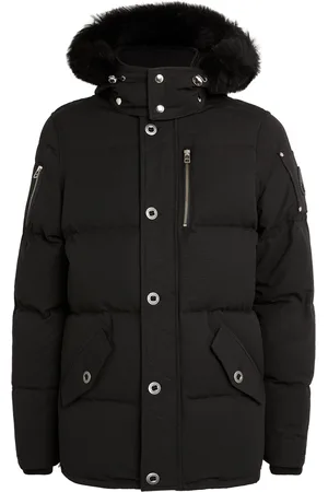Moose Knuckles Shearling-Collar Puffer Jacket