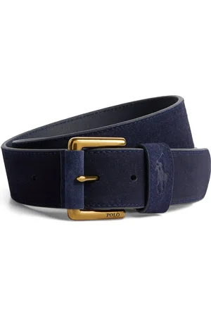 Ralph Lauren Suede Polo Pony Belt
