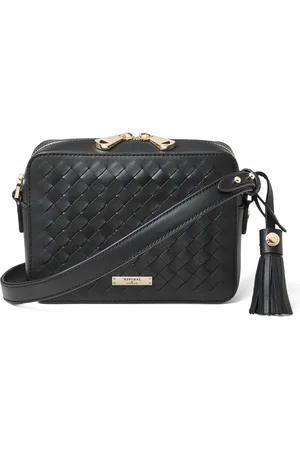 ASPINAL OF LONDON Leather Slot Weave Camera Bag
