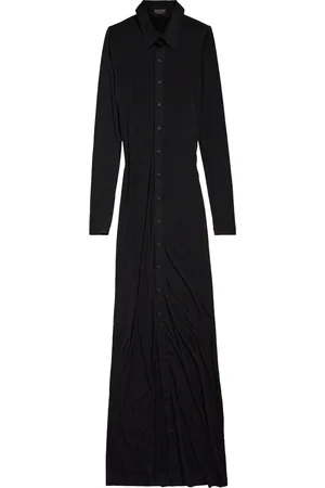 Balenciaga Long-Sleeve Maxi Dress
