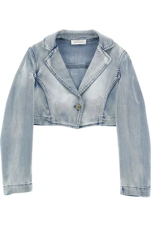 MONNALISA Cropped Denim Jacket