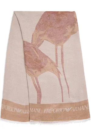 Emporio Armani Flamingo Jacquard Scarf