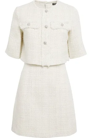 Maje Tweed 2-In-1 Mini Dress