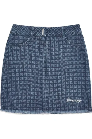 Givenchy Denim Monogram Skirt