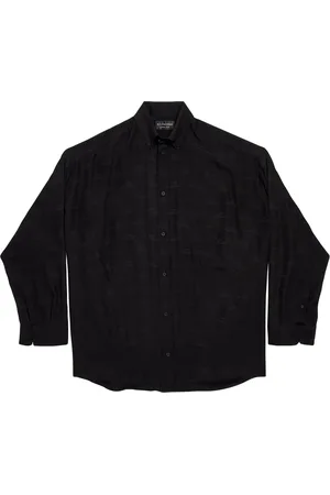 Balenciaga Silk Logo Print Shirt
