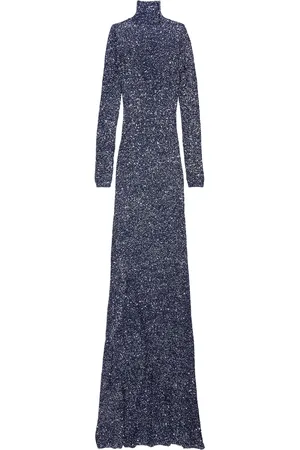 Balenciaga Sequin Rollneck Maxi Dress