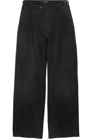 Balenciaga Cotton Wide-Leg Trousers