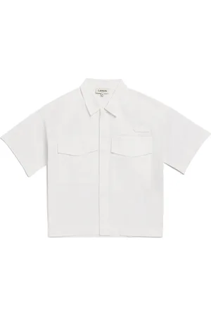 Lanvin Cotton Logo Short-Sleeve Shirt