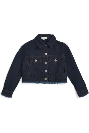 Lanvin Denim Frayed-Edge Jacket