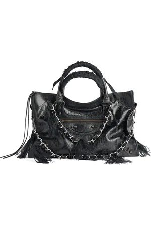 Balenciaga Medium Leather Le City Top-Handle Bag
