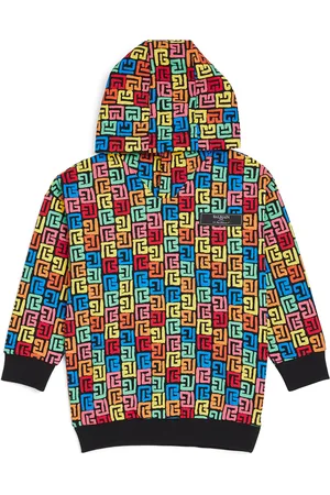 Balmain Cotton Monogram Hoodie