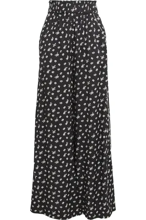 Claudie Pierlot Floral Wide-Leg Trousers