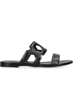 Bougeotte Leather Cut-Out Sandals