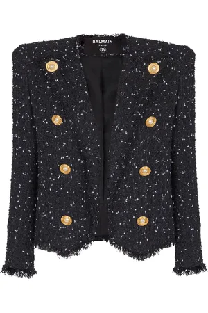 Balmain Tweed Polka-Dot Jacket