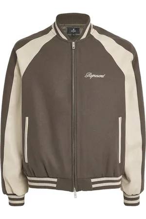Represent Wool-Blend Mascot Varsity Jacket