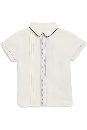 PATACHOU Linen-Cotton Short-Sleeve Shirt
