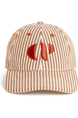 Claudie Pierlot Cotton-Linen Striped Baseball Cap