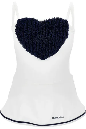MONNALISA Ruched Heart Swimsuit