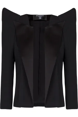 Balmain Virgin Wool Cropped Blazer