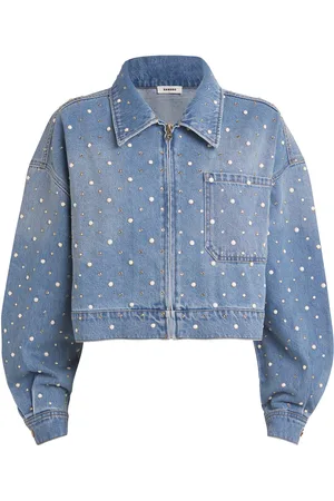 Sandro Embellished Denim Jacket