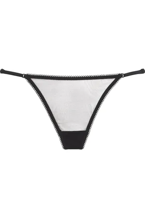 Kiki de Montparnasse Silk-Blend Sheer Chou Chou G-String