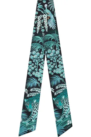 Cartier Silk Flora and Fauna Panthère Scarf