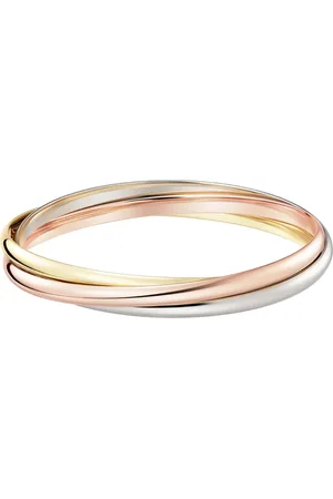 Cartier Large White, Rose and Yellow Gold Trinity Bracelet