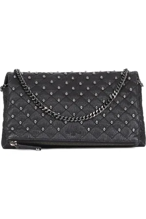 The Kooples Medium Leather Skull Pouch