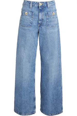 Sandro High-Waist Wide-Leg Jeans