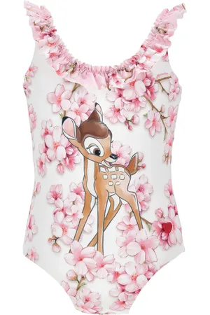 MONNALISA X Disney Bambi Print Swimsuit