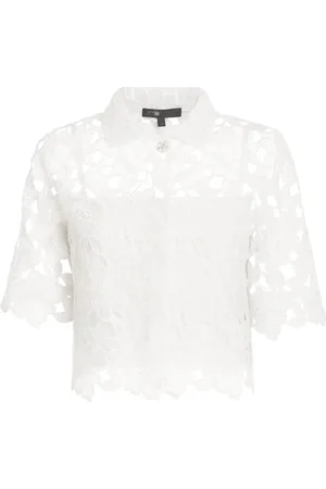 Maje Floral Collared Blouse