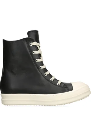 Rick Owens Leather Porterville High-Top Sneakers