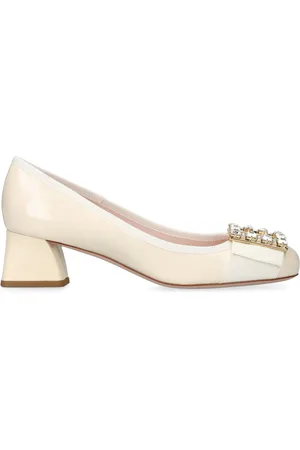 Roger Vivier Leather Très Vivier Strass Heeled Mules 45