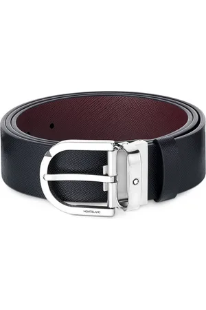 Montblanc Leather Reversible Horseshoe Belt
