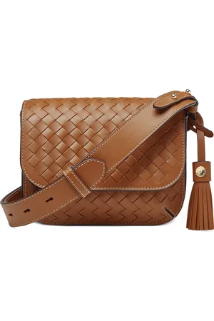 ASPINAL OF LONDON Woven Leather Ella Cross-Body Bag