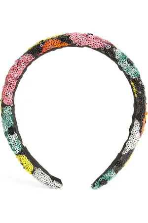 Bari Lynn Sequinned Flower Headband
