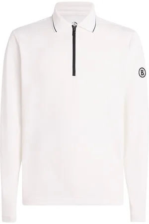 Bogner Long-Sleeve Zip-Up Polo Shirt