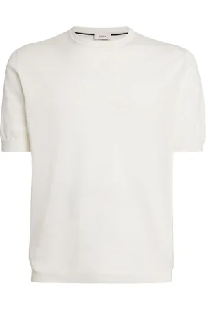 Agnona Cotton-Silk Knit T-Shirt