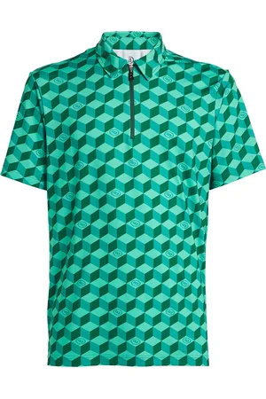 Bogner Printed Zip-Up Polo Shirt