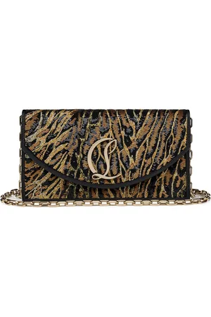 Christian Louboutin Loubi54 Silk Sequinned Clutch Bag