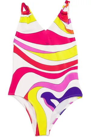 PUCCI Junior Wave Print Swimsuit