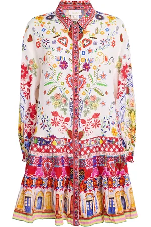 Camilla Linen Faith, Luck & Justice Mini Dress