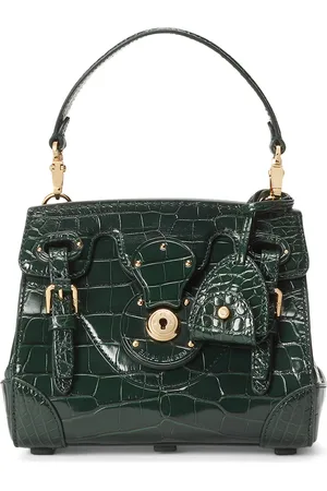 Ralph Lauren Alligator Leather Ricky 18 Top-Handle Bag