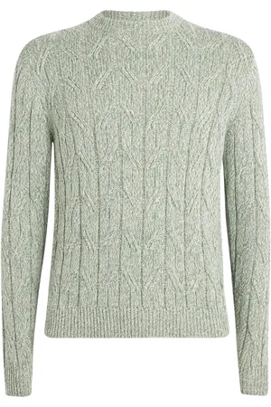 Agnona Cashmere-Silk-Blend Cable-Knit Sweater
