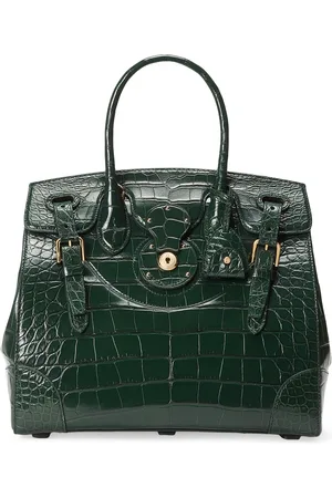 Ralph Lauren Alligator Leather Ricky 33 Top-Handle Bag
